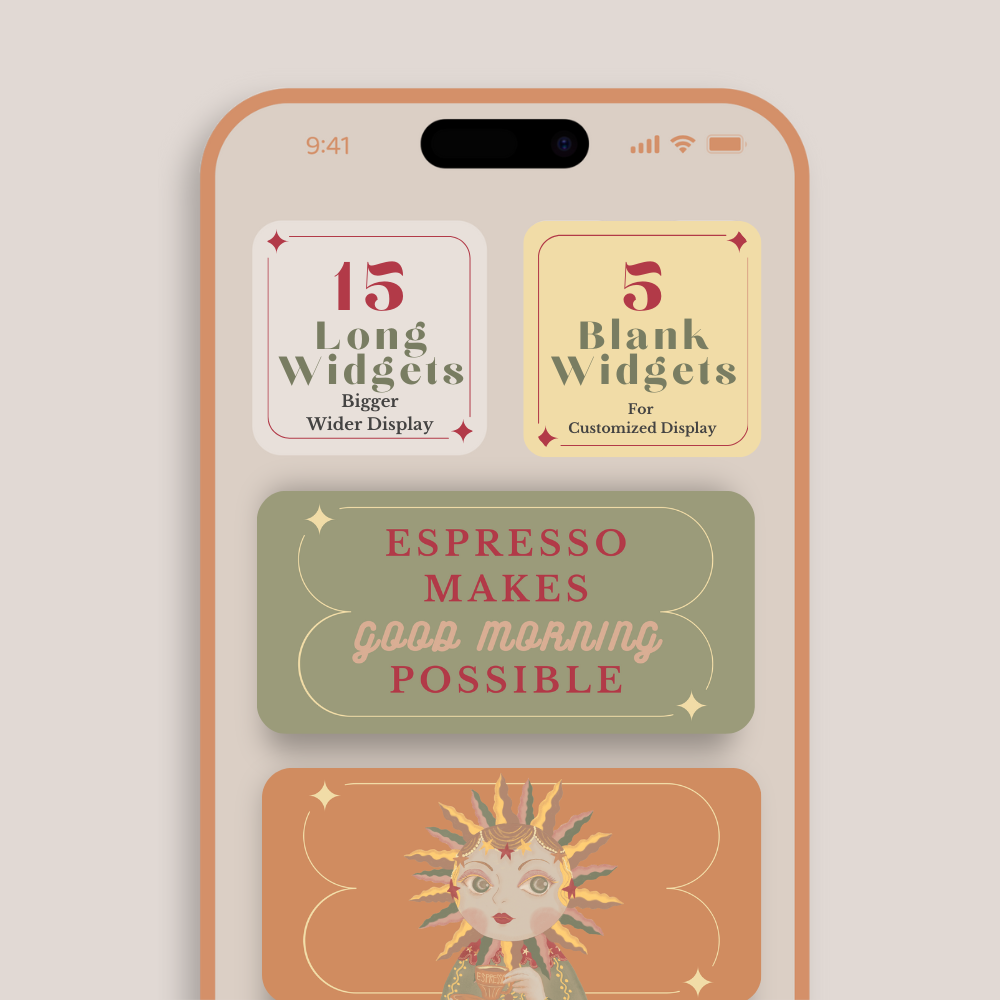 Morning Person Digital iPhone Wallpaper And Theme Set